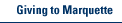 Giving to Marquette