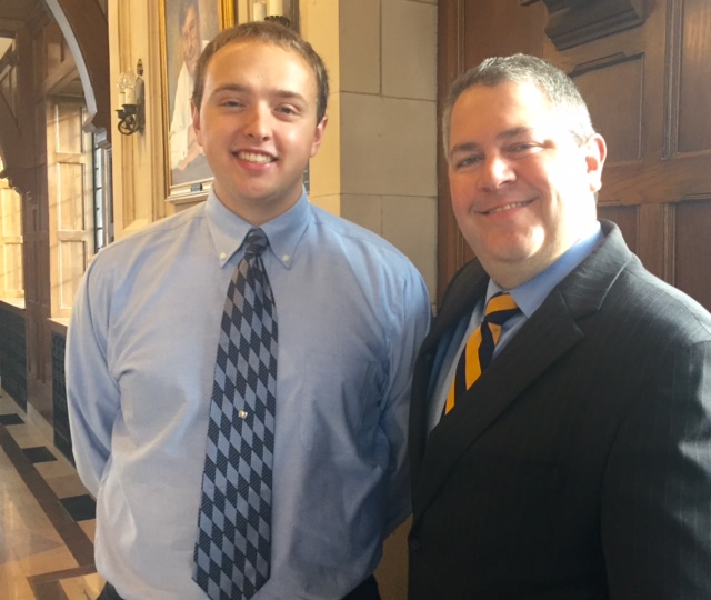 Joe Miotke, Eng '95, Law '99, and Peter Gohl, Eng '16