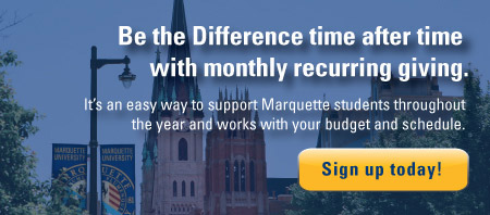 Give to Marquette - Recurring Giving Option