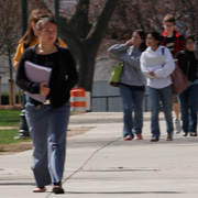 Students on campus