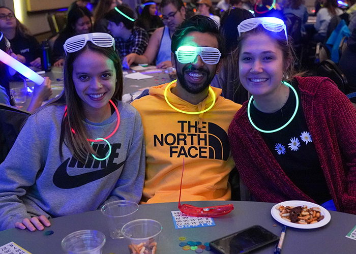 Students at a Late Night Marquette activity