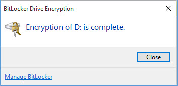Bitlocker Drive Encryption window shows.