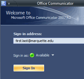 sign in to Communicator on a new computer