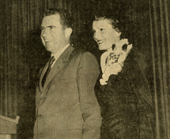 Photo of Richard Nixon from the Marquette Tribune Vol. 41, No. 11, page 1
