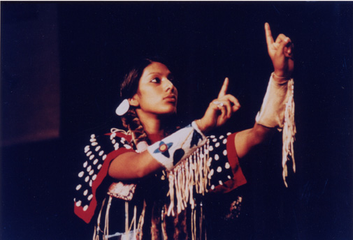 Signing the Lord's Prayer in Plains Indian Sign Language at Tekakwitha Conference, Phoenix, Arizona, 1984