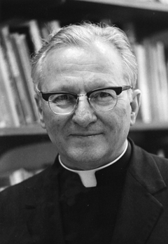 Black & White photo of Rev. Virgil C. Blum, S.J.