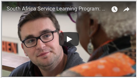 Photo of new South Africa Service Learning Program video on YouTube