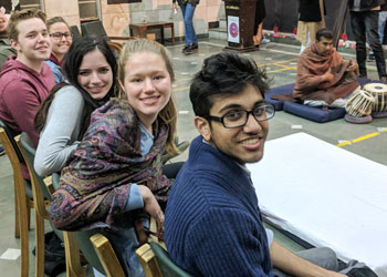 Students on India study abroad