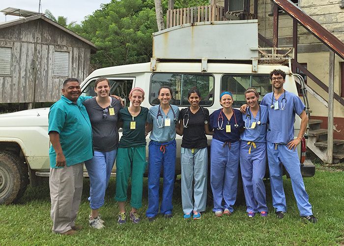 Physician assistant students in Belize