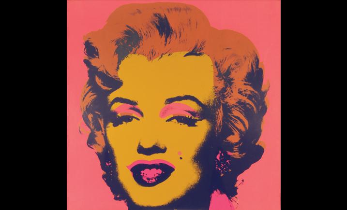 Andy Warhol painting of Marilyn Monroe