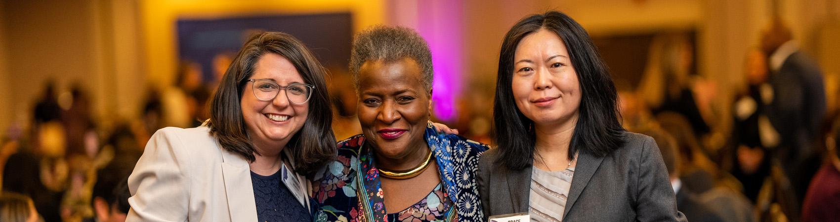 Three women attend the 2023 IWL Gala