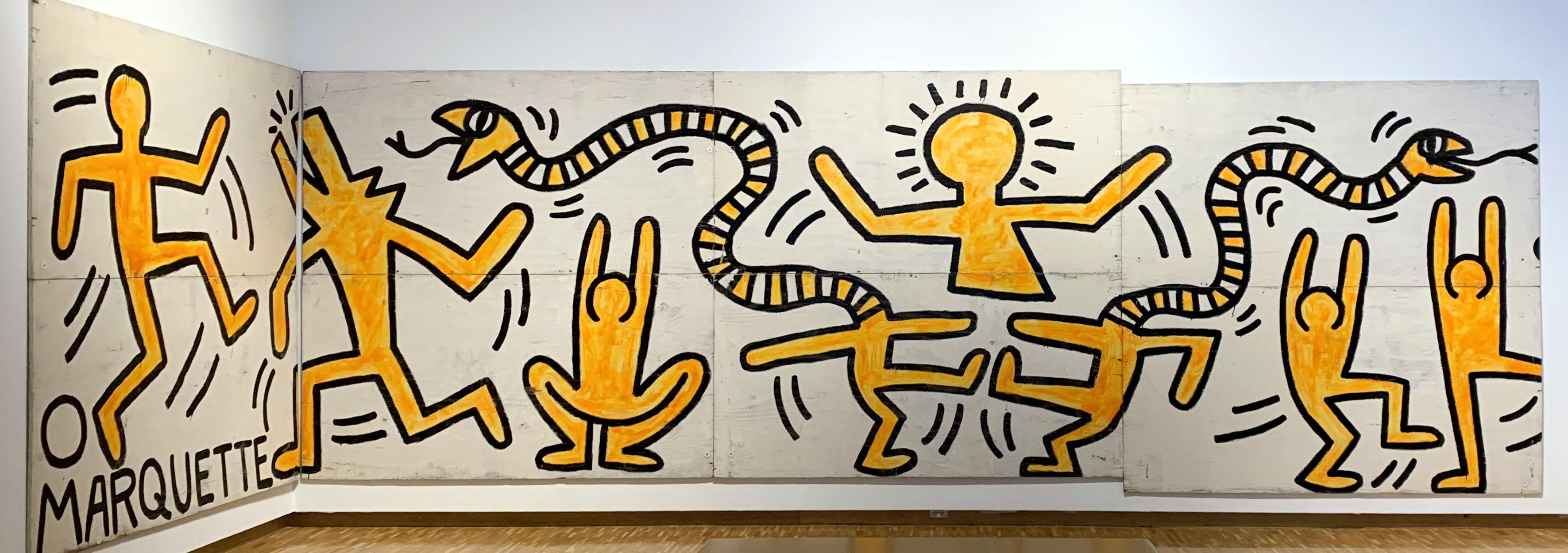 "Construction Fence" by Keith Haring, 1983, mixed reality experience