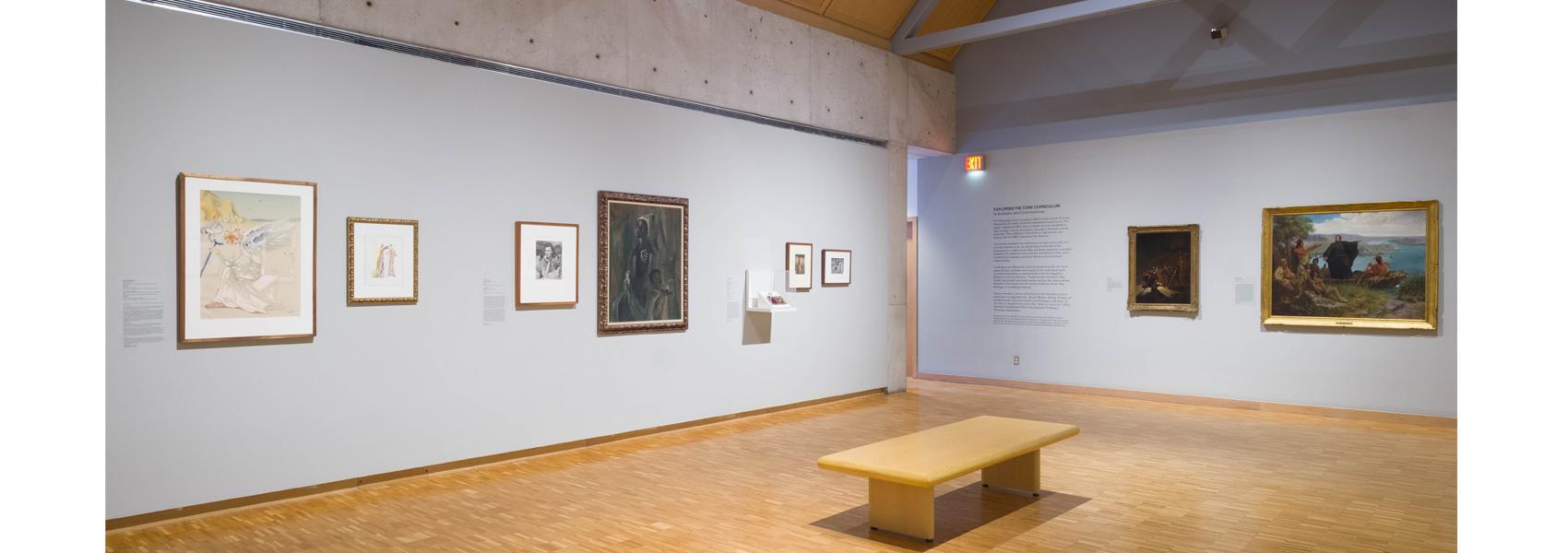 Image from the exhibition, "Exploring the Core Curriculum: Individuals and Communities," which appeared at the Haggerty Museum of Art at Marquette University in 2019. 