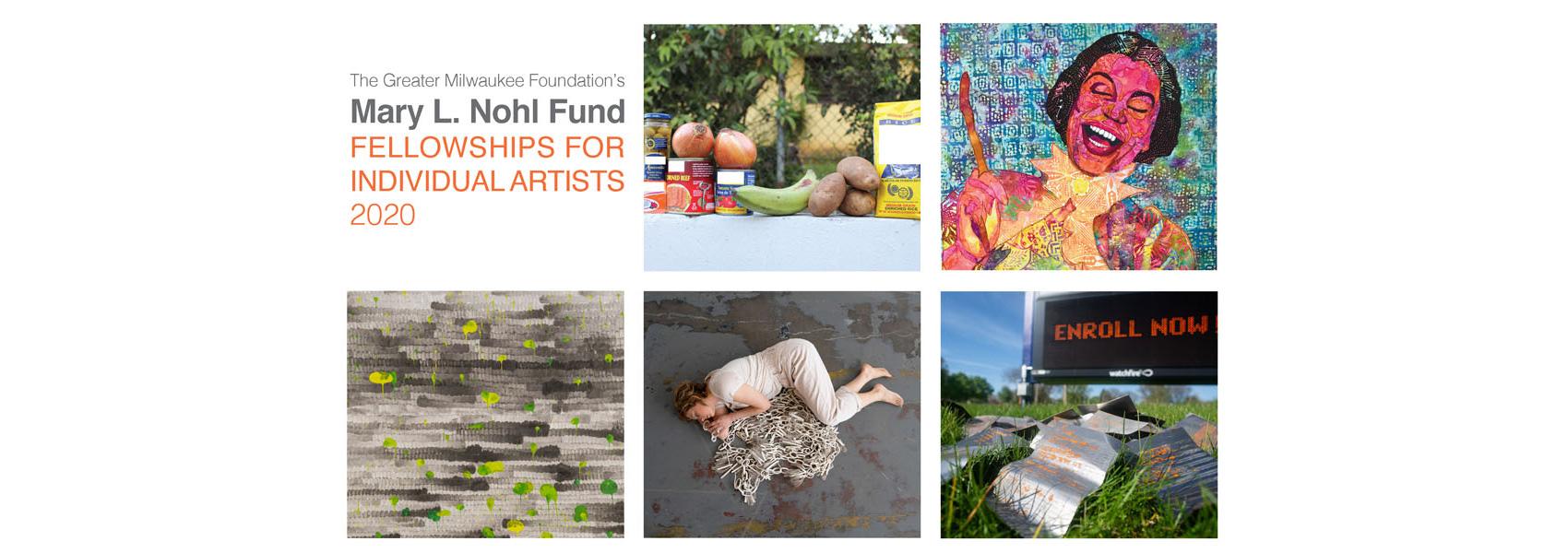Artwork by the winners of the 2020 Mary L. Nohl Fund Fellowships at the Haggerty Museum of Art at Marquette University.