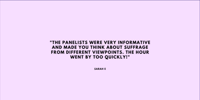 Sarah E. Reflects on the Suffrage Conference