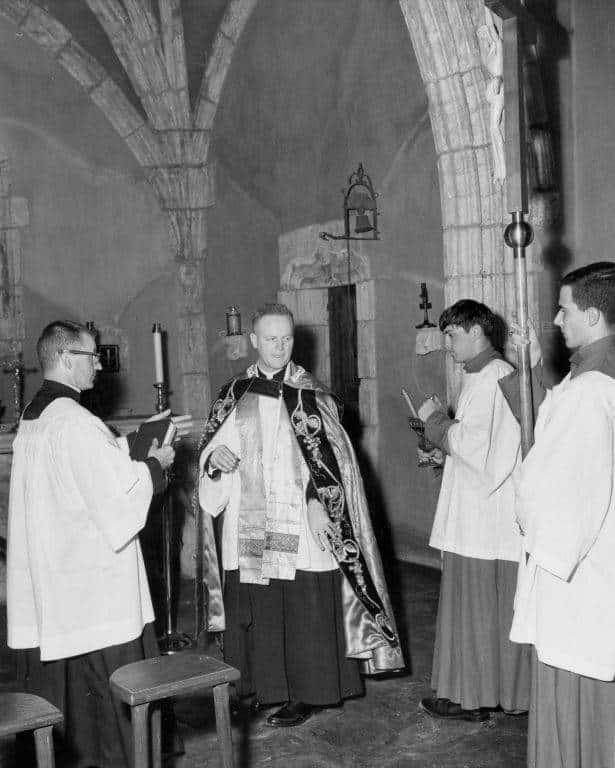 Saint Joan of Arc Chapel dedication ceremony, 1966