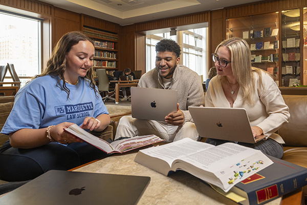 Students doing homework together