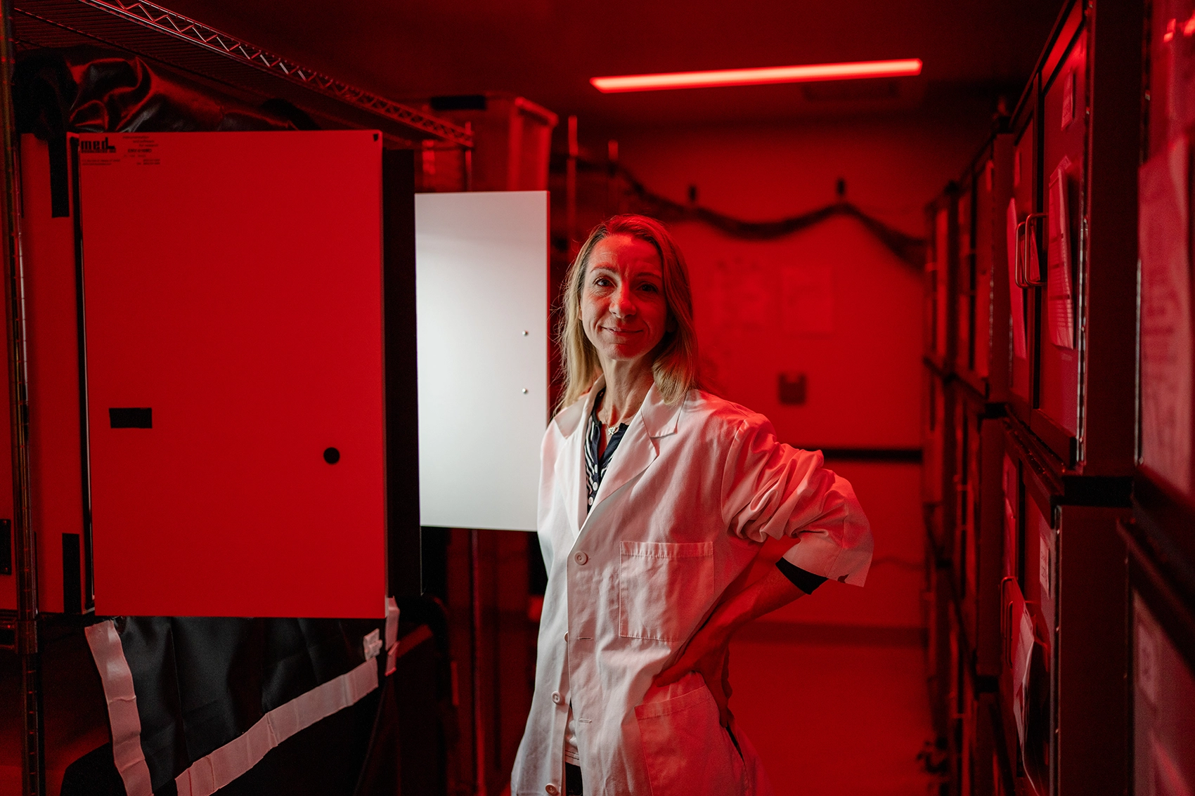Jennifer Evans in her lab