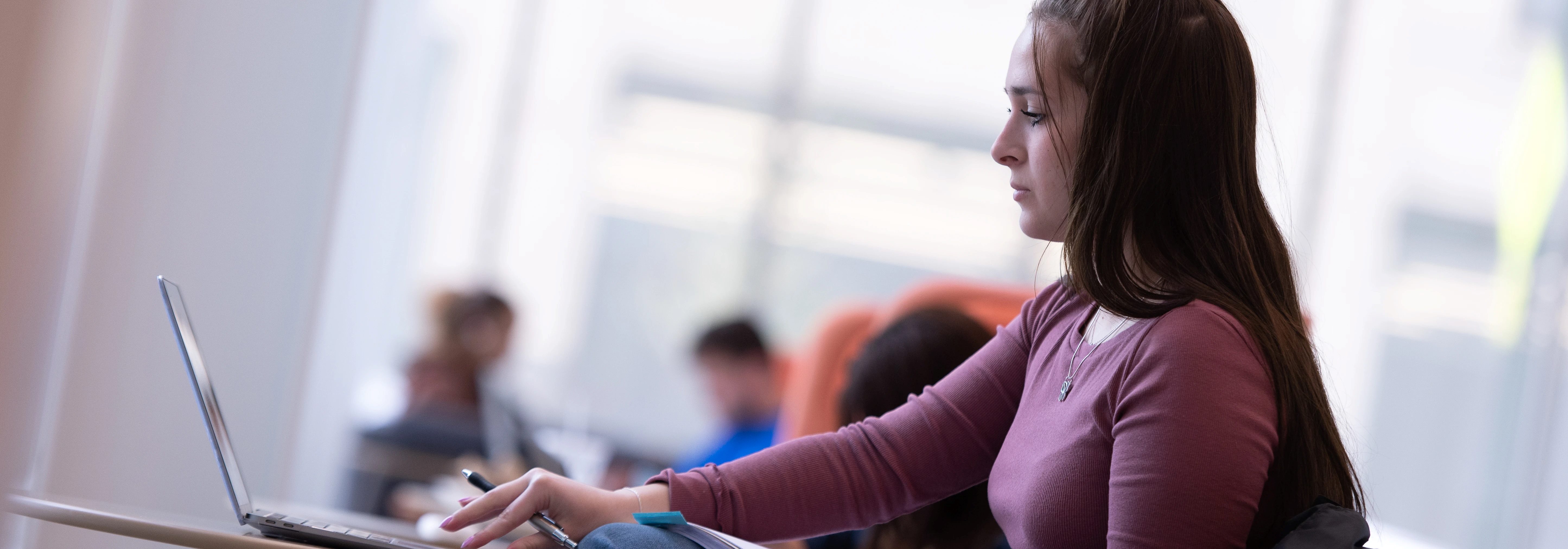 Students studying