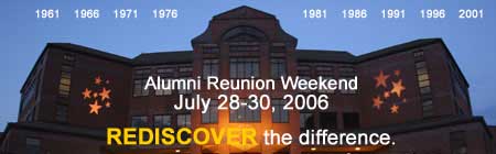 Come home to Reunion Weekend 2006
