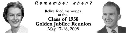 Golden Jubilee Reunion  -  May 17-18, 2008