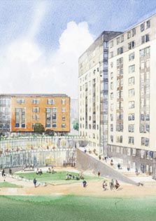 New Marquette residence hall breaks ground