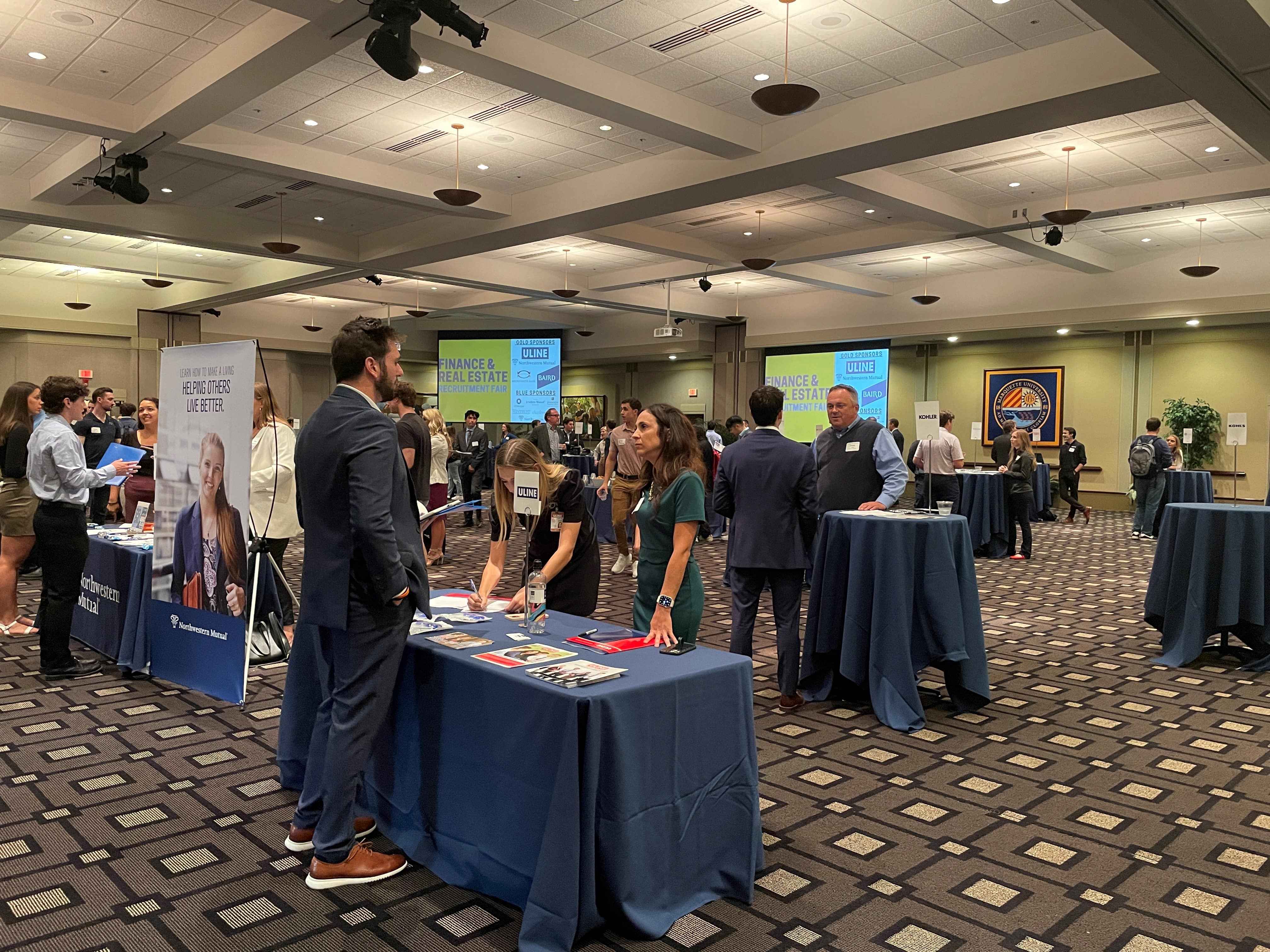 A career fair at Marquette University