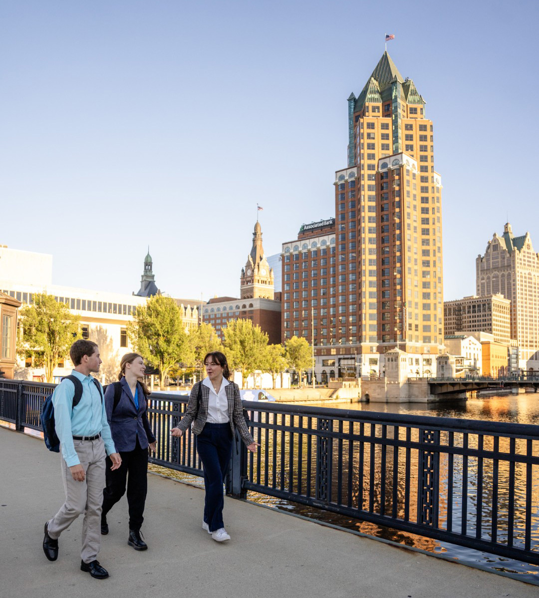 Alumni in downtown Milwaukee