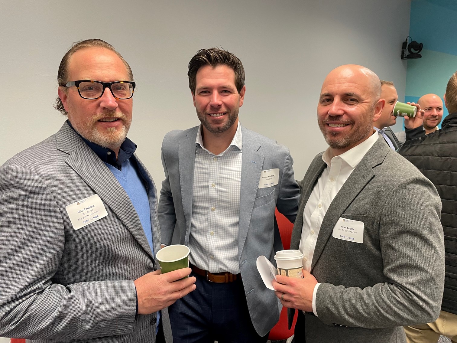 Alumni at an event