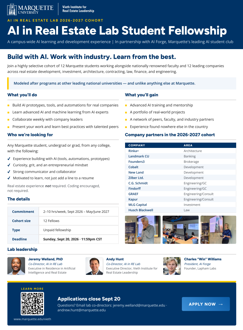 1-pager AI in Real Estate Lab