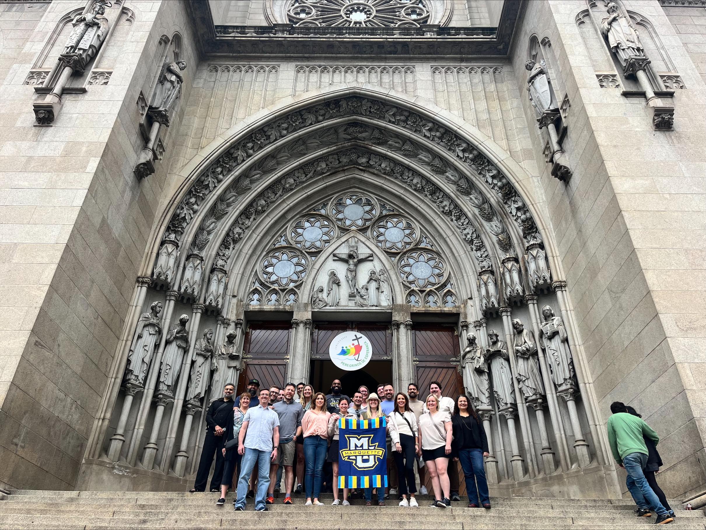 EMBA students pose in Rio de Janeiro.