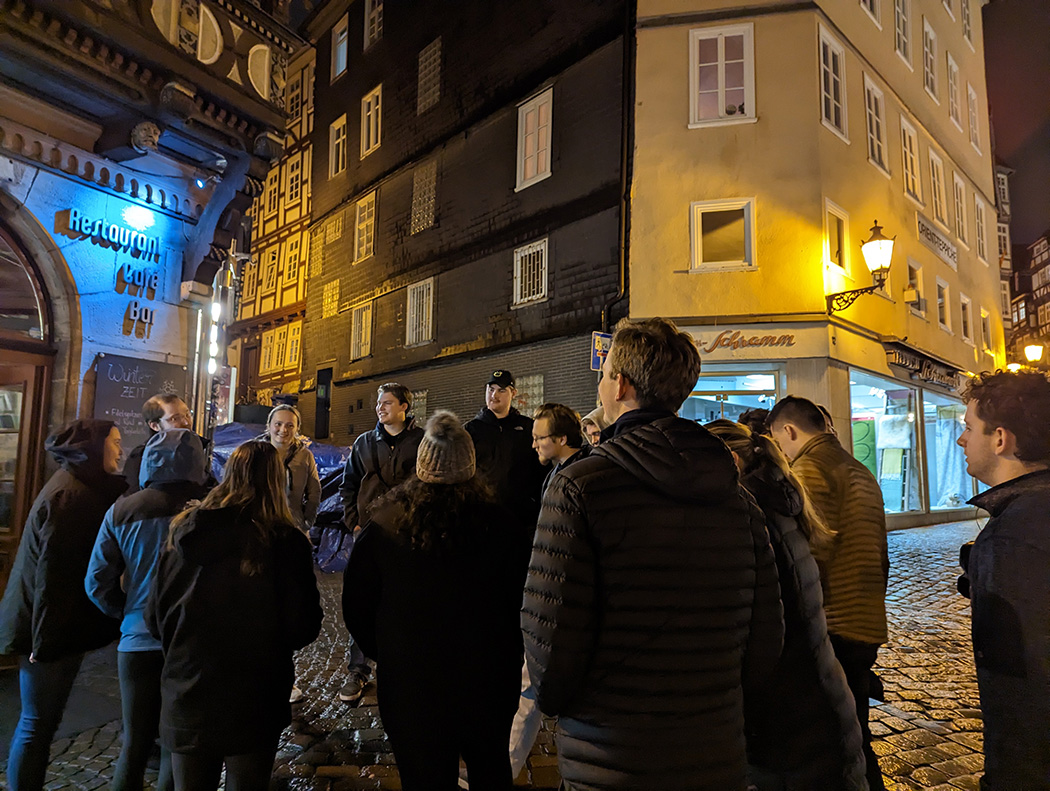 Marquette business students in Marburg, Germany.