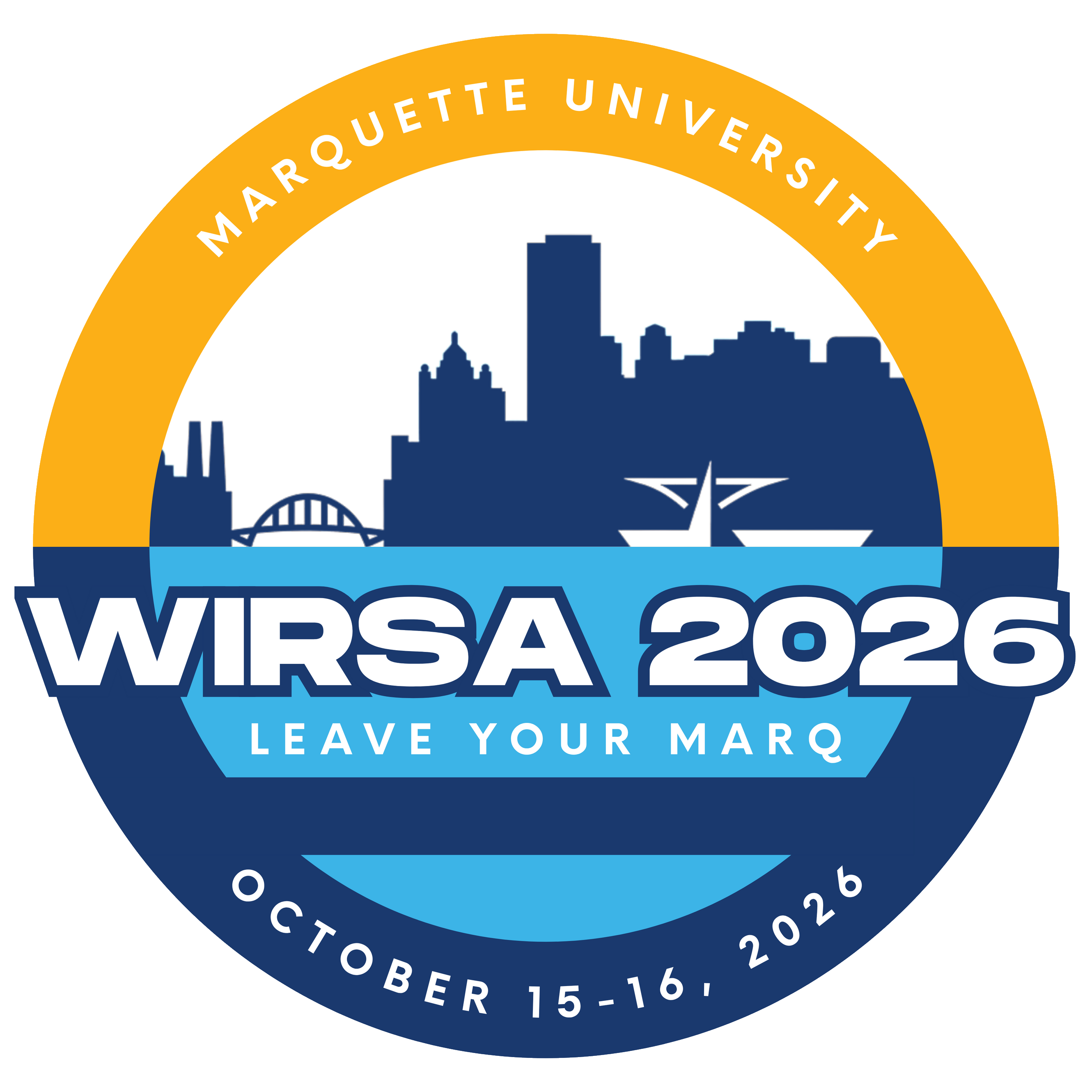 WIRSA 2026 logo featuring a People's Flag of Milwaukee-inspired design with the Milwaukee skyline.
