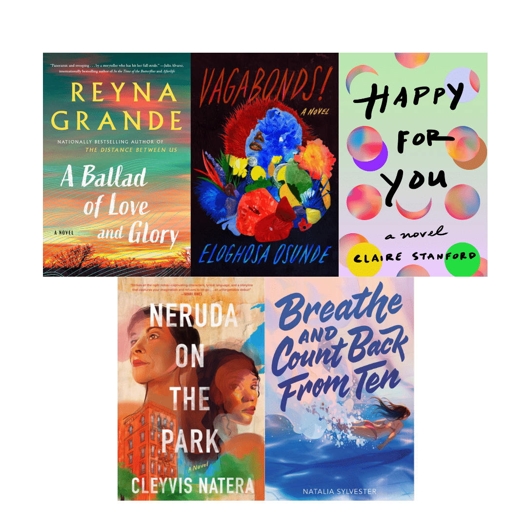 Book covers for Spring 2024 Diversity Book Club