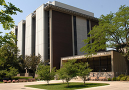 East facade of Wehr Chemistry Building