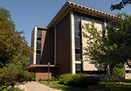 East facade of Wehr Physics Building