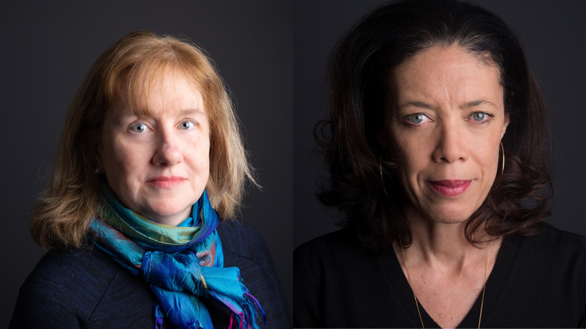 Doris Burke and Ginger Thompson, speakers at this year's Burleigh Lecture