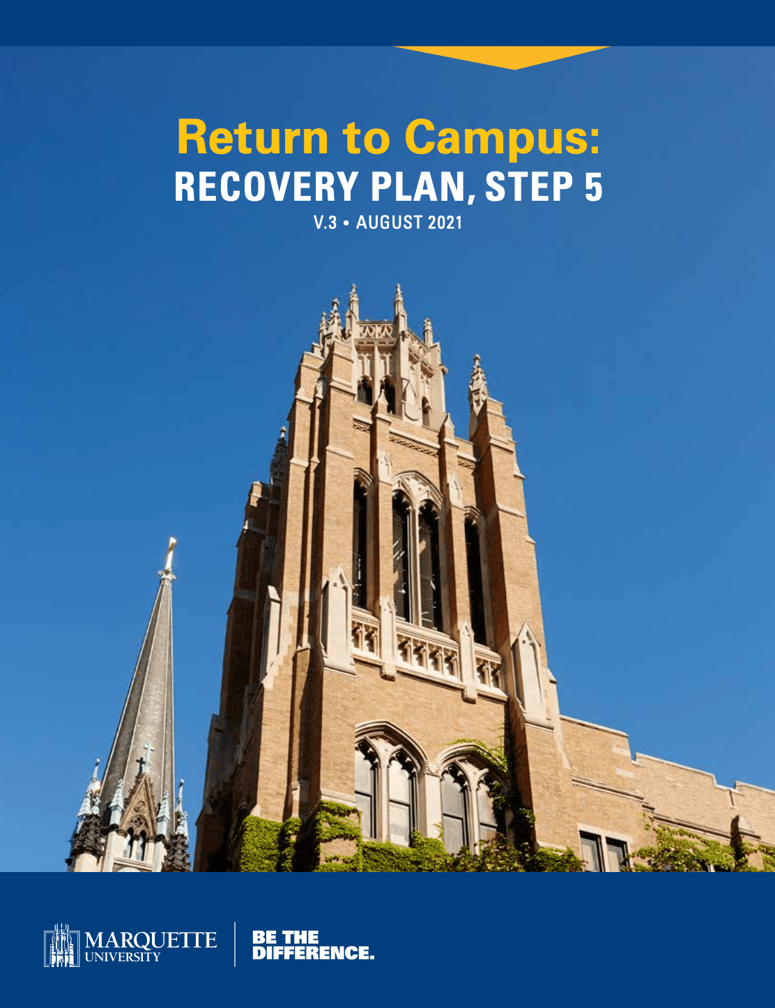 Marquette University Step five recovery plan pdf cover