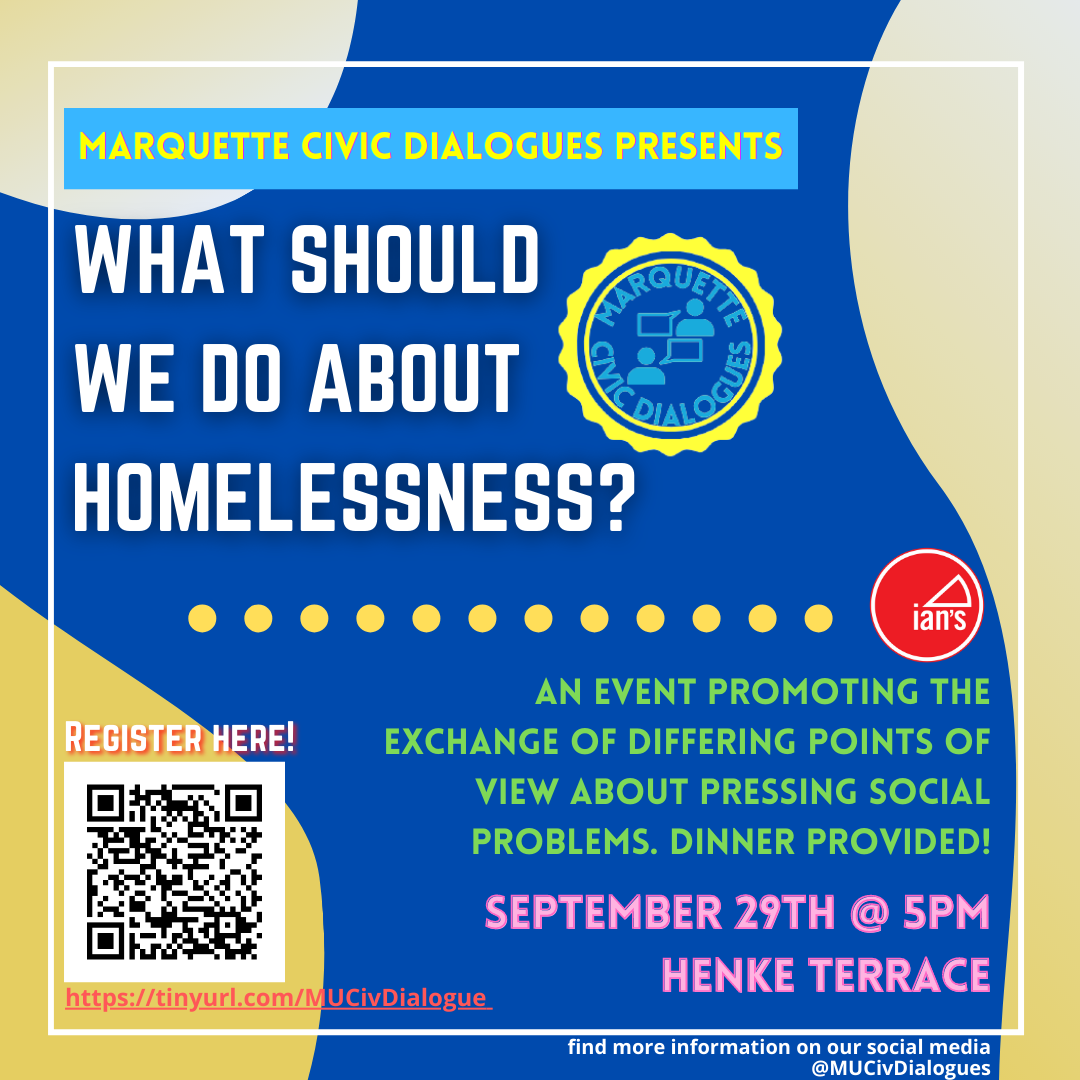 Marquette Civic Dialogue Dinner on Homelessness