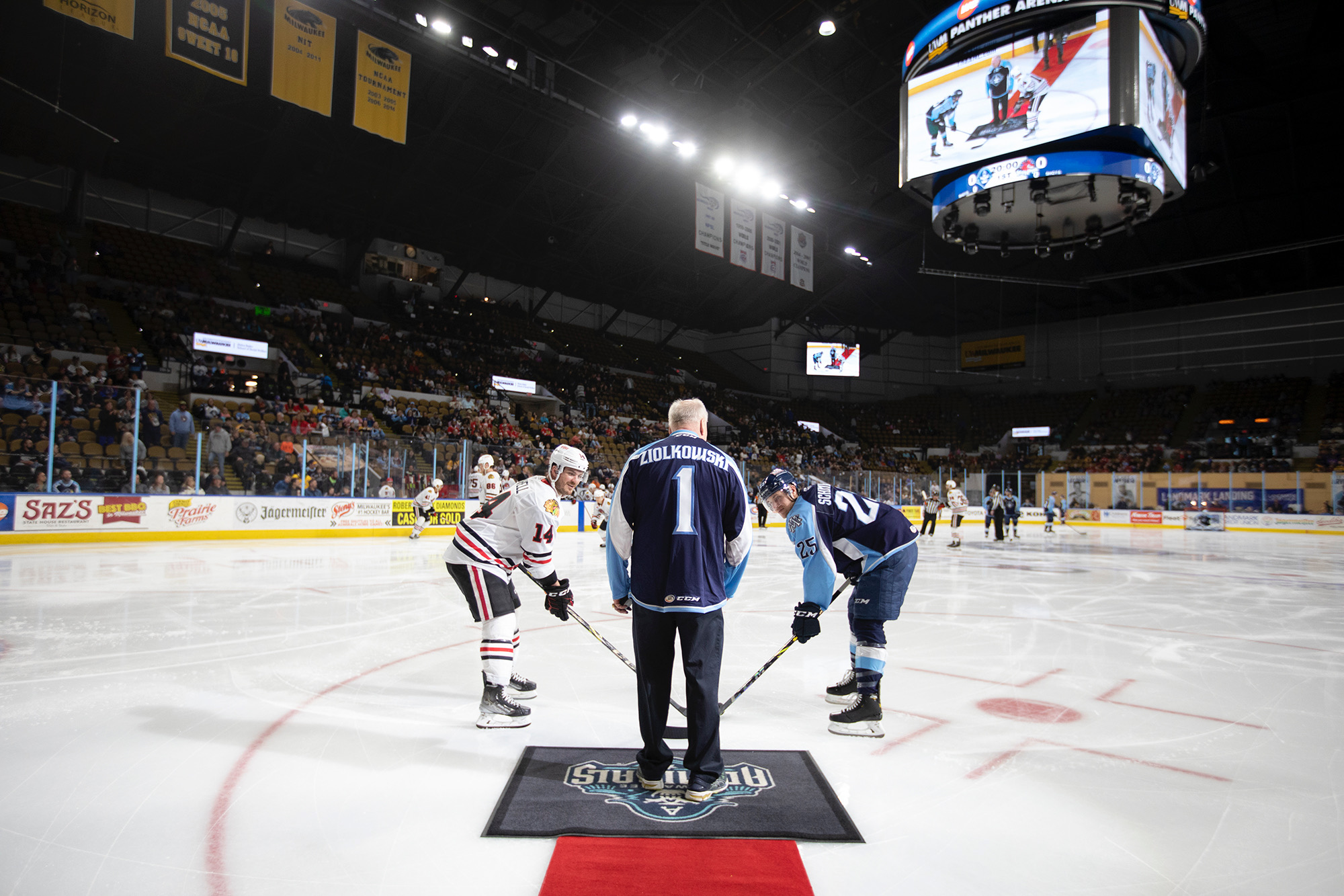Admirals puck drop