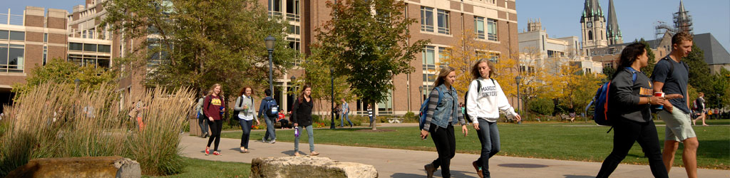 Students on Central Mall