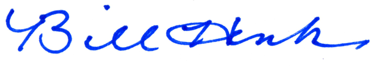 Bill Henk signature