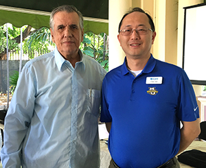Dr. Yong Bair (right) and colleague