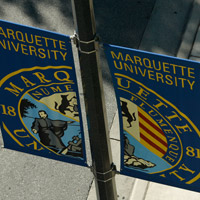 Banners on Marquette Campus