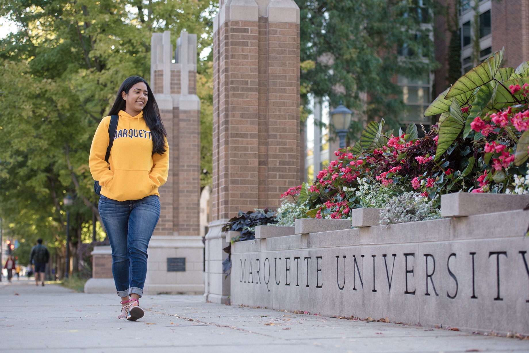 Students on the Marquette University Campus
