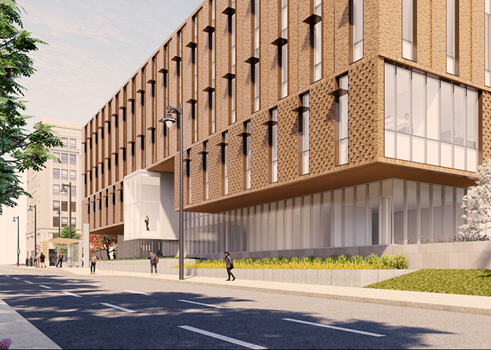 College of Business Administration rendering from Wisconsin Avenue