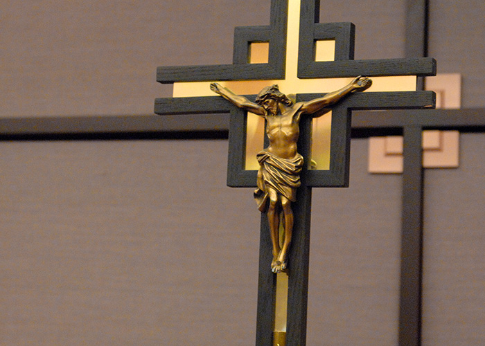 Crucifix in the Chapel of the Holy Family