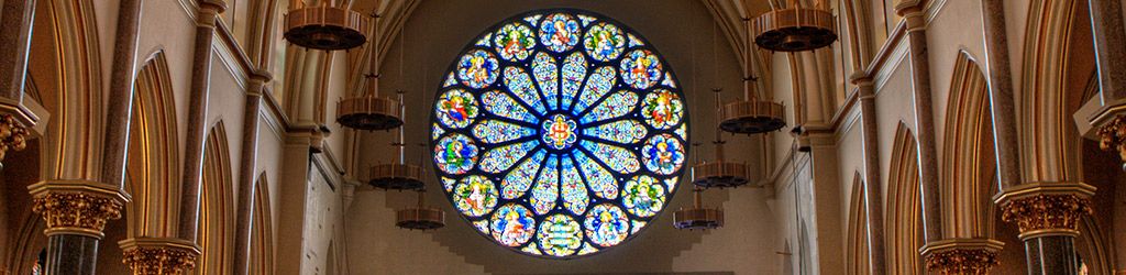 Rose window of Gesu Church