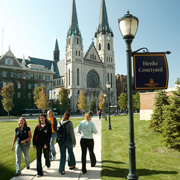 Students on campus