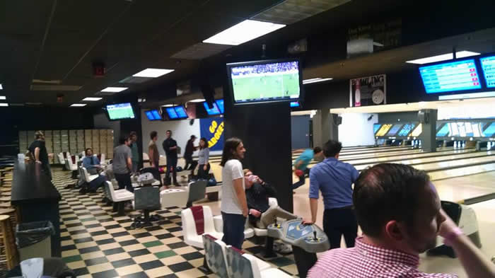 GSO Students Bowling at the Annex